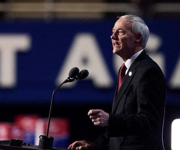 gov. asa hutchinson speaks at the republican national convension