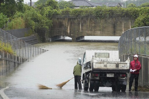 Heavy Rains in Southern Japan Cause Flooding and Mudslides, and Leave Several People Missing