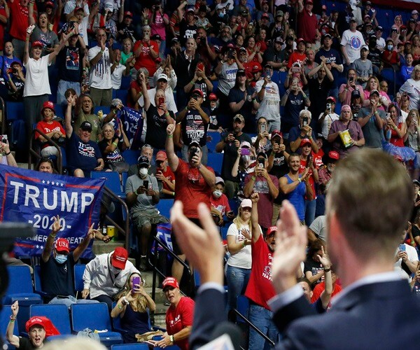 12K 'Do Not Sit Here' Stickers Removed at Trump Tulsa Rally