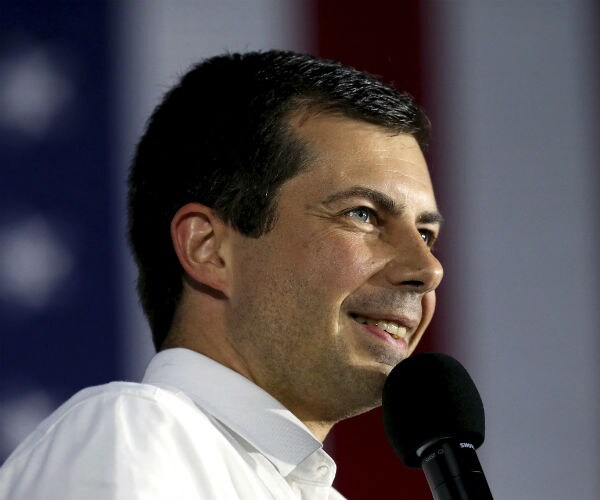 pete buttigieg is shown