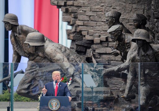 Trump Speech Takes Place at Famed Warsaw Uprising Monument