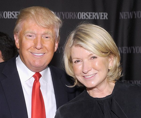 Martha Stewart Flashes Middle Finger at Trump Portrait