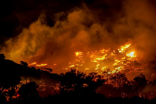 Hotels and Homes Evacuated on Greek Island of Crete as Wildfire Burns out of Control