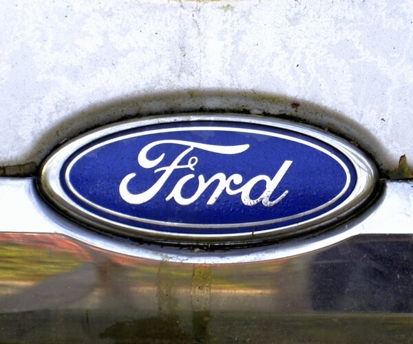 ford logo is shown on a car