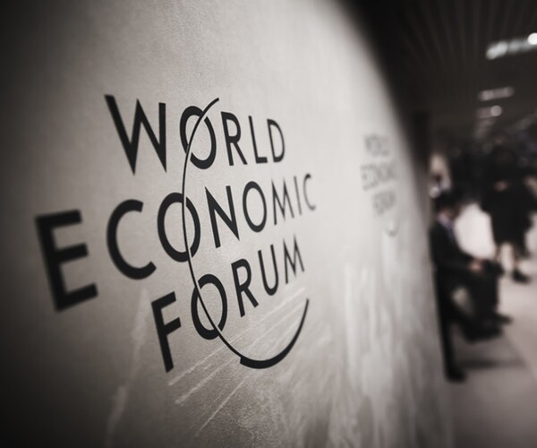 emblem of the world economic forum in davos switzerland 

