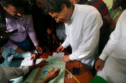 The Latest: Pakistan's Imran Khan Declared Victory in Vote