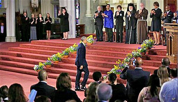 Boston Marathon Bombers Sought as Obama Attends Memorial Service