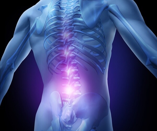 illustration of lower back pain