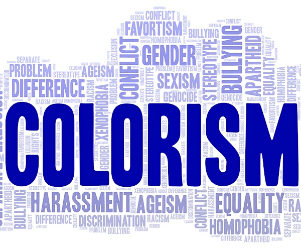 a word salad highlighting the term colorism