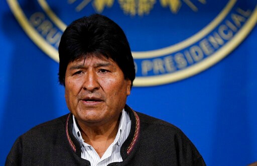 The Latest: Bolivia's Military Says Morales Should Resign