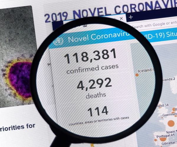 COVID tallies, early 2019