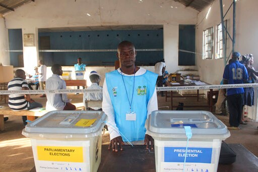 The Latest: Clashes Break out in Sierra Leone on Voting Day
