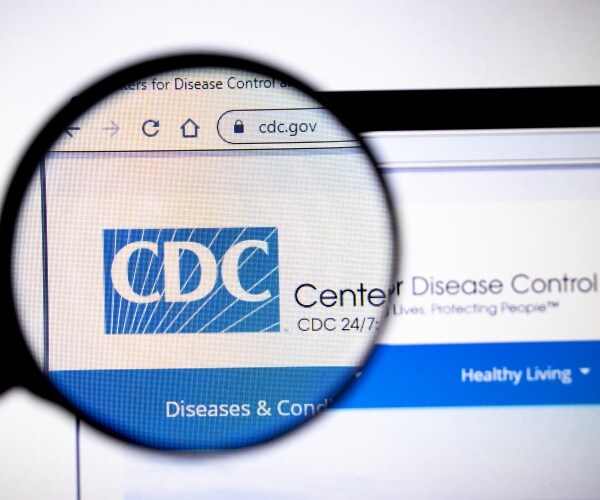 CDC logo on computer screen