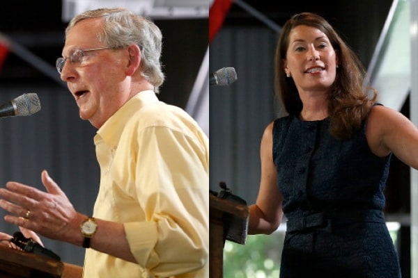 Hundreds Cheer, Jeer McConnell, Grimes at Kentucky Picnic