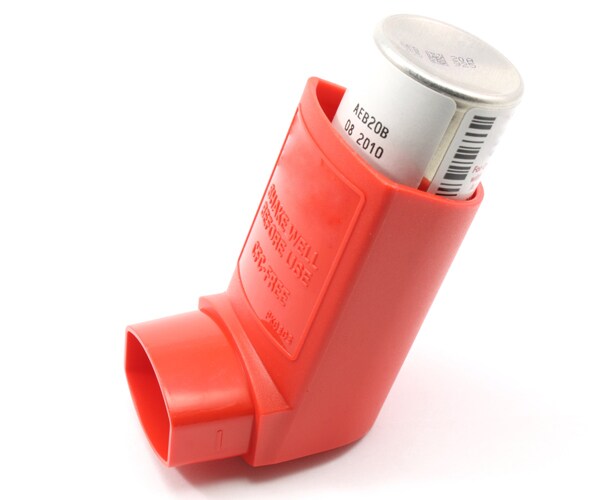 an asthma inhaler