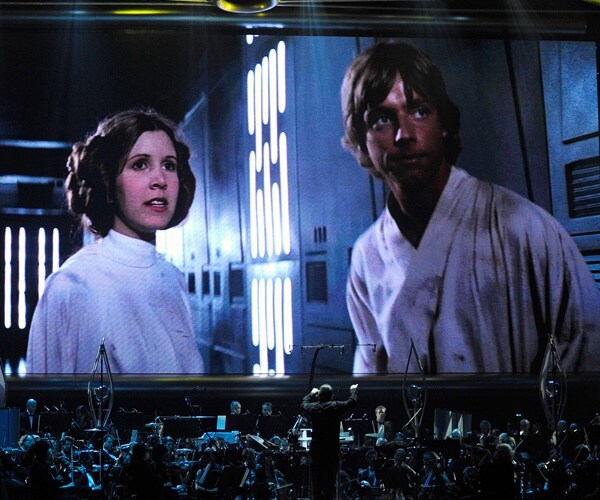 star wars is on screen