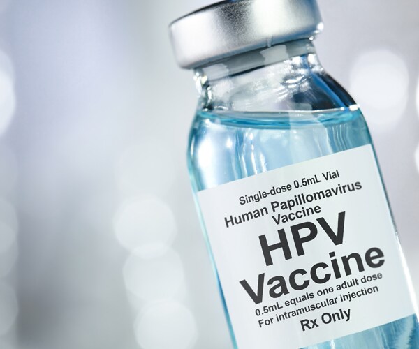 a vial of hpv vaccine