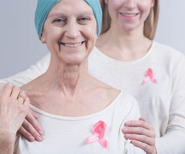 woman with breast cancer and her daughter