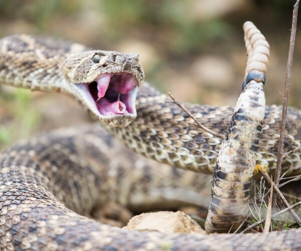 rattlesnake ready to bite