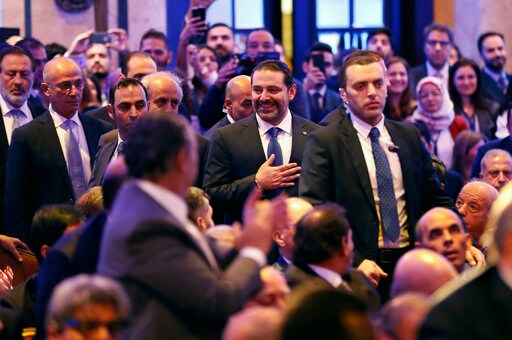Lebanese PM Hariri Assures Bankers Stability Comes First