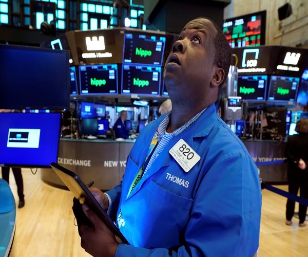 New York Stock Exchange trader.