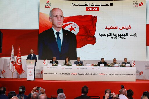 Tunisia's President Saied Wins Landslide Reelection after Cracking Down on Opponents