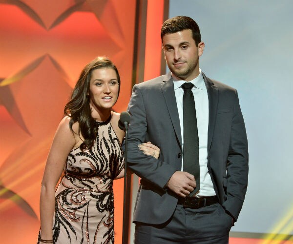 Jade Roper is shown with her husband Tanner Tolbert.