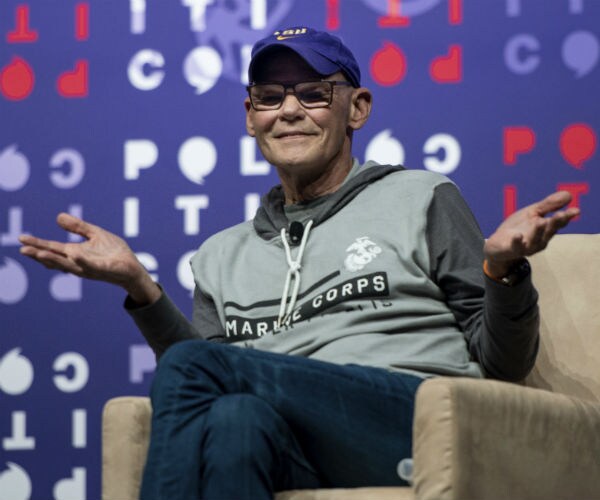 James Carville speaks during a conversation with Sean Hannity during the 5th annual Politicon convention n Nashville