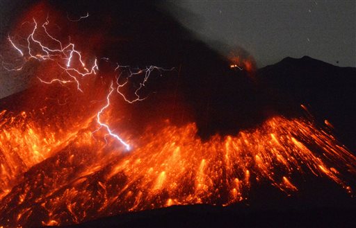 Sakurajima Volcano Erupts Spectacularly in Southern Japan