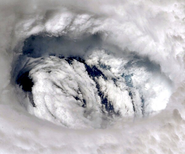 aerial map showing Tropical Storm Fiona