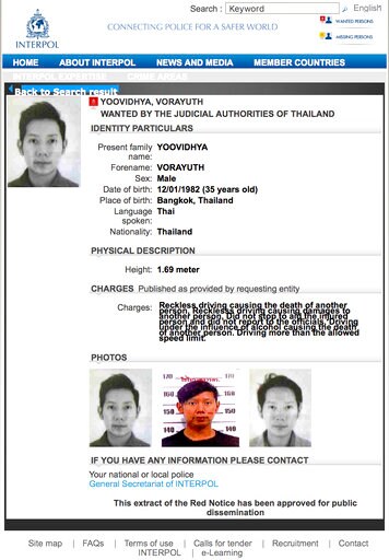 Interpol Releases Fugitive Red Bull Heir's 'wanted' Listing