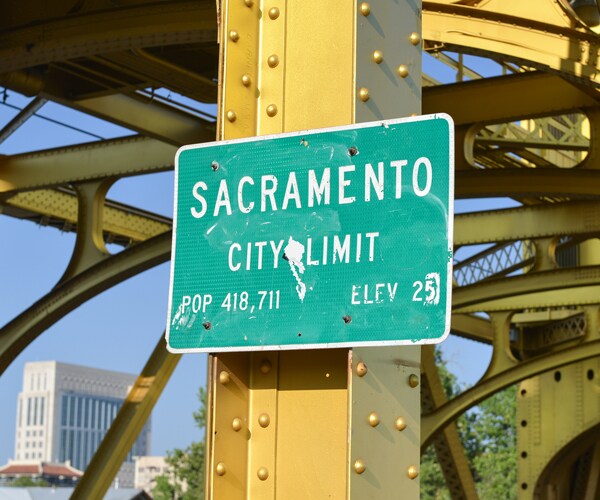 a sign for sacramento california
