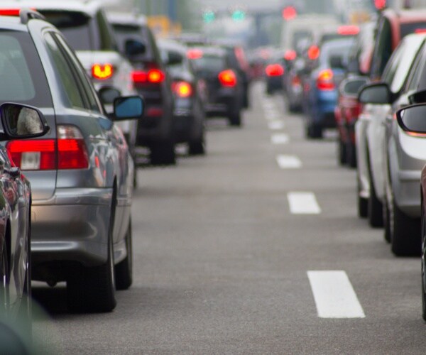 bumper to bumper cars on highway