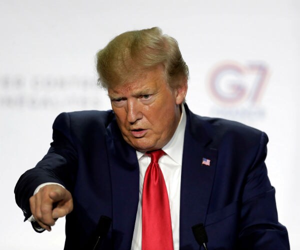 donald trump in biarritz france for the g seven summit 