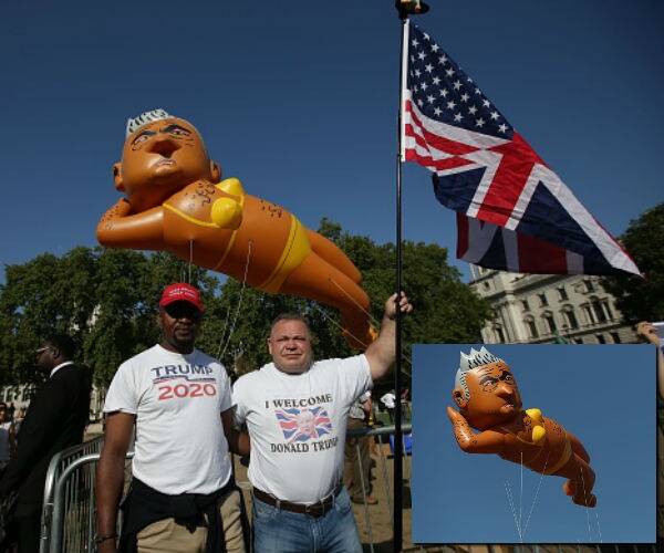 Balloon Poking Fun at Mayor Sadiq Khan Flies Over London