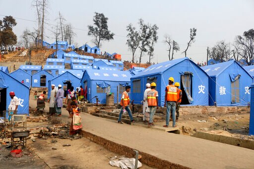 Fire Kills 3 in Market near Rohingya Camp in Bangladesh