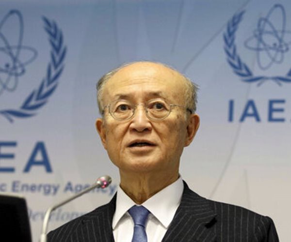 The Latest: EU's Mogherini Praises IAEA Chief's Dedication