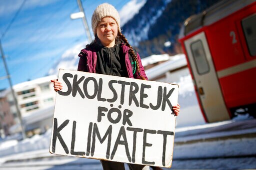 Swedish Teen Takes Climate Activism to Jet-setters in Davos