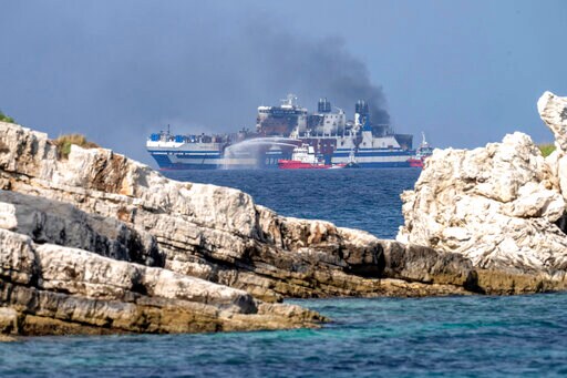Greece: Search Expanded on Burning Ferry; 10 Missing