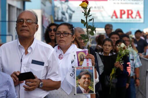 Peruvians Gather for Funeral of Former President Alan Garcia