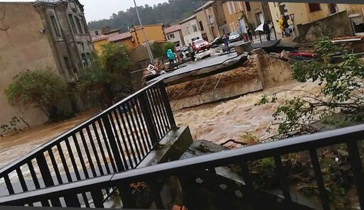 The Latest: Flash Floods Kill 13 People in Southwest France