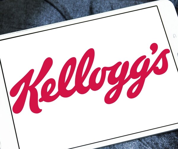 kelloggs corporate logo symbol emblem on computer pad screen