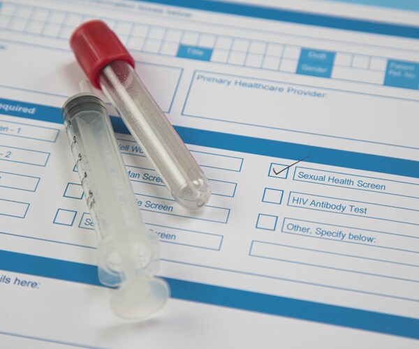 a sexual health screening form