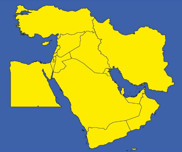 map of the middle east
