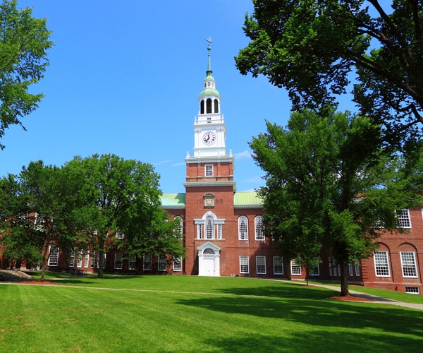 the library on the campus of dartmouth college