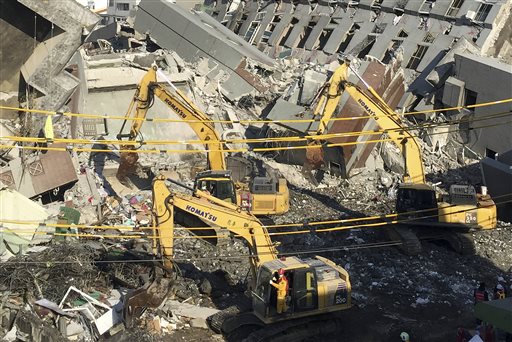 Survivor Tells of Living through Collapse of Taiwan Building