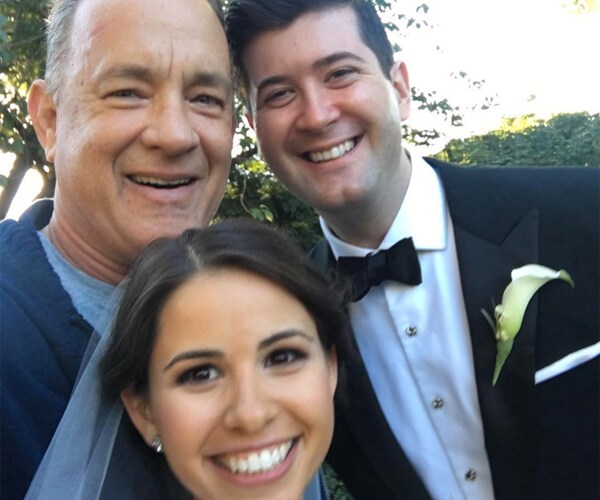 Tom Hanks Crashes Wedding Photos During Jog in Central Park