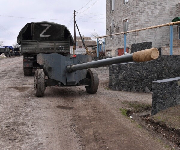 a military vehicle with the letter z 