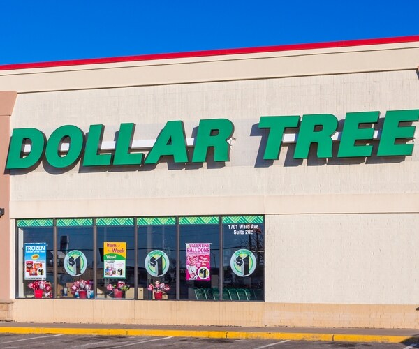 dollar tree retail store and sign. 