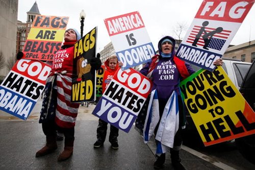 Same-Sex Marriage Protesters in Washington, DC